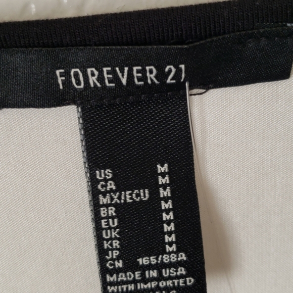 Forever 21 Floral Line Art Graphic Tee Size M - Picture 7 of 9